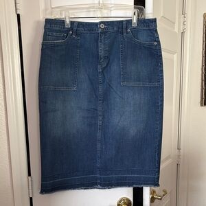 Denim Pencil Skirt